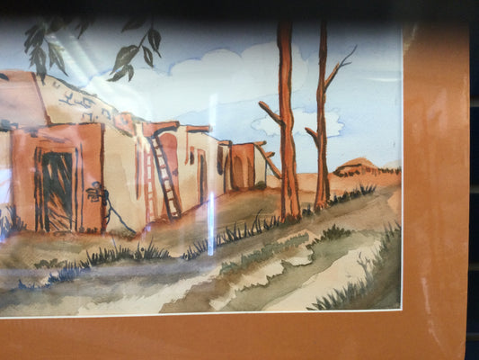 Mexico, watercolour painting by J. Doris