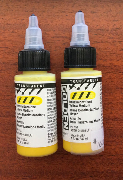 Golden Transparent high flow Acrylics 1oz. Singles