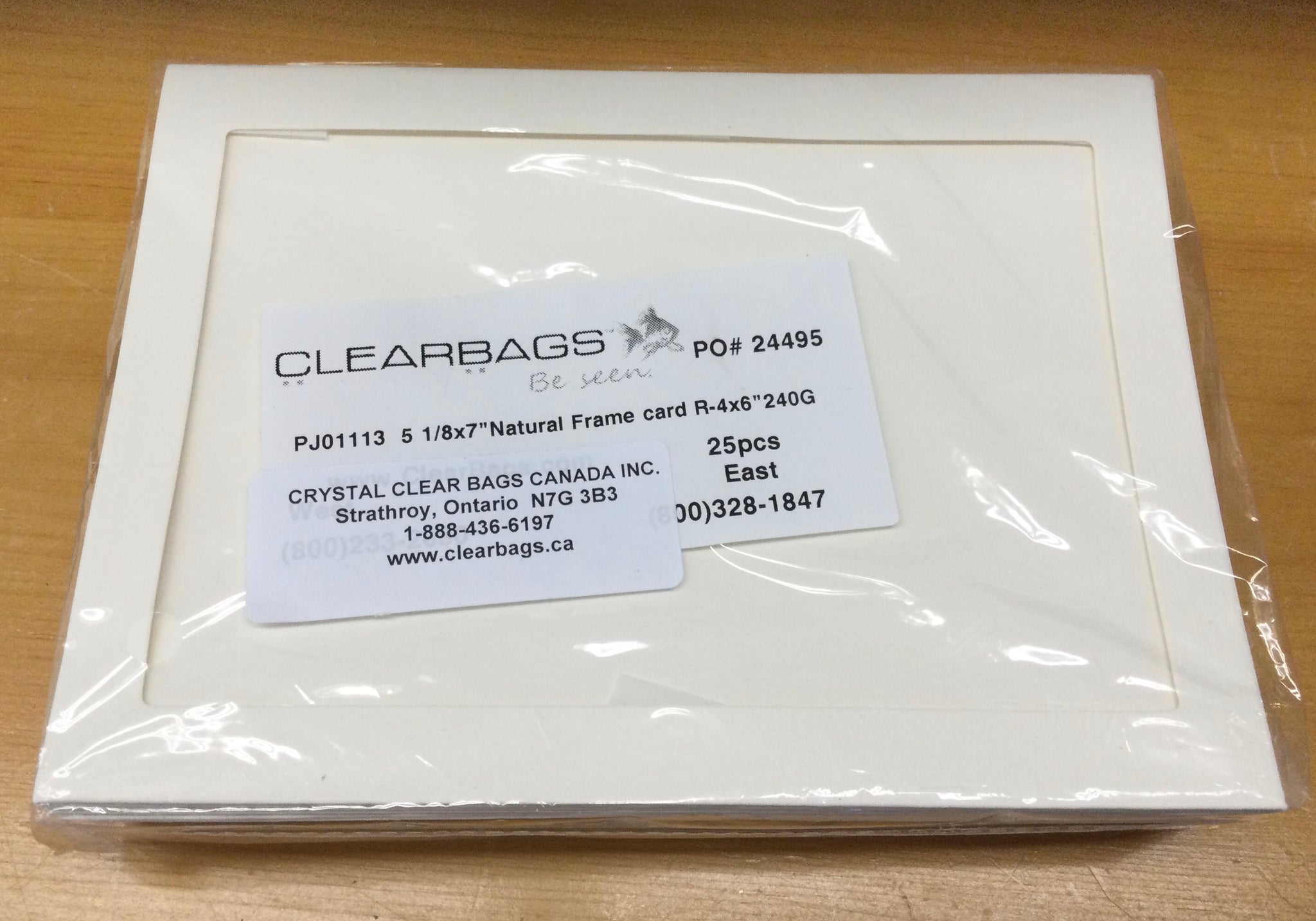 Crystal Clear Cards & Envelopes 5 1/8x7 inches with half inch matte