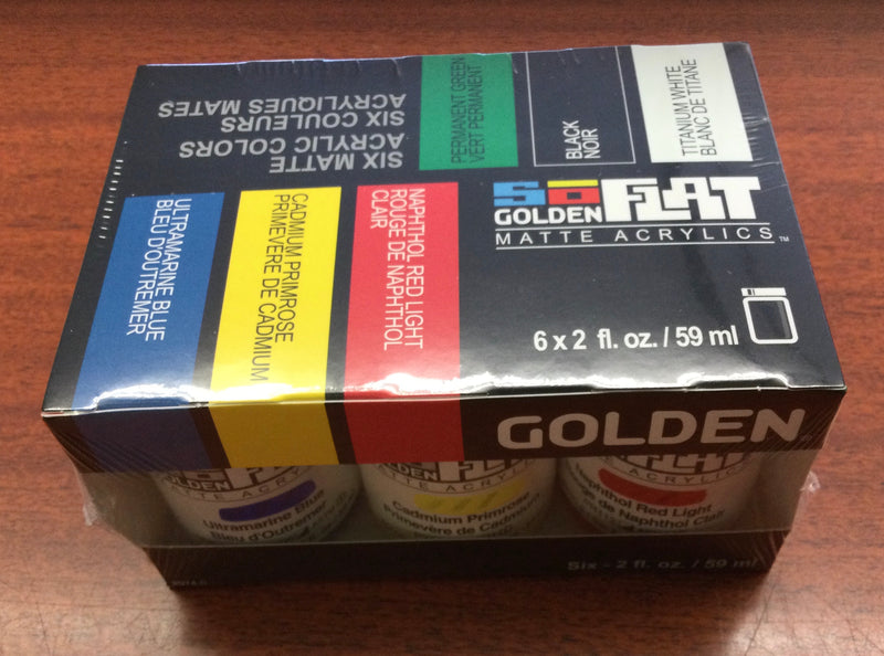 Golden SoFlat matte acrylic set of 6