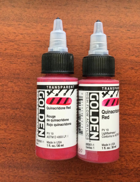 Golden Transparent high flow Acrylics 1oz. Singles