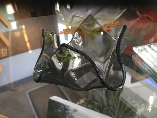 Fused glass Tea light vases and dish
