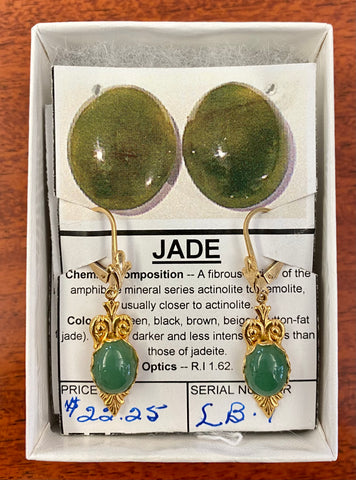 Jade Owl Earrings