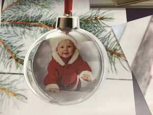 Photo snow Globe ornament light up