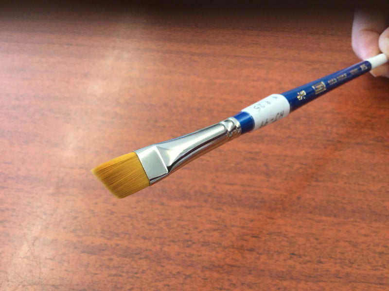 HJ - Gold Sable series 725 angle flat brush short handle