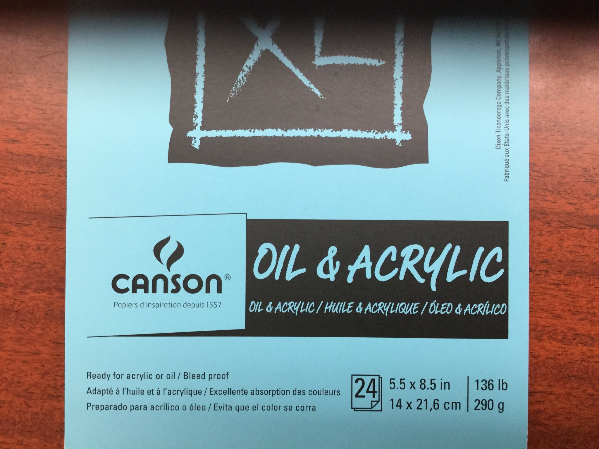 Canson oil & acrylic 136lb 5.5x8.5in