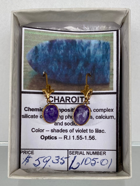 Charoite Earrings