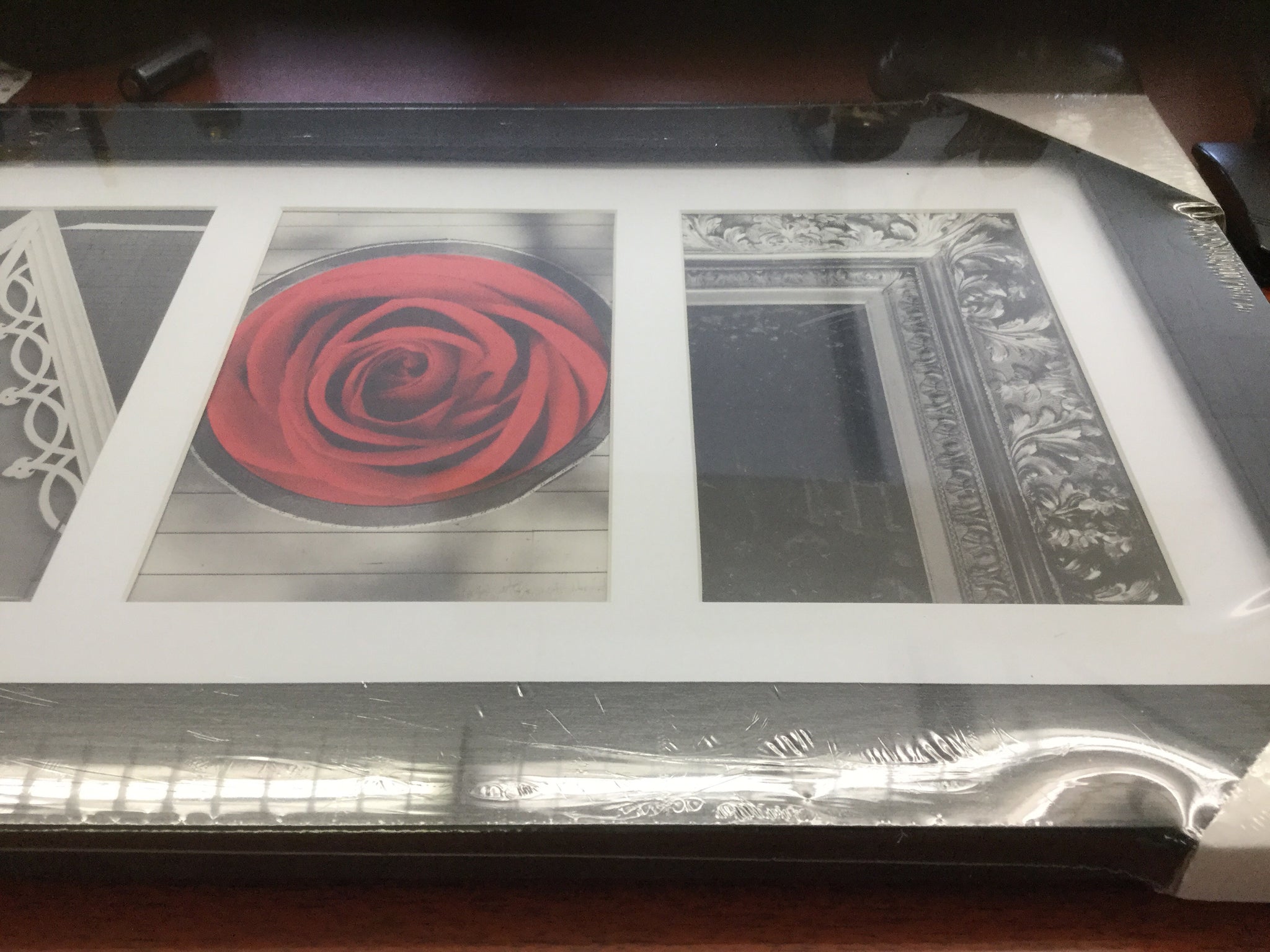 Frame-4 openings-black 21x9 3/4
