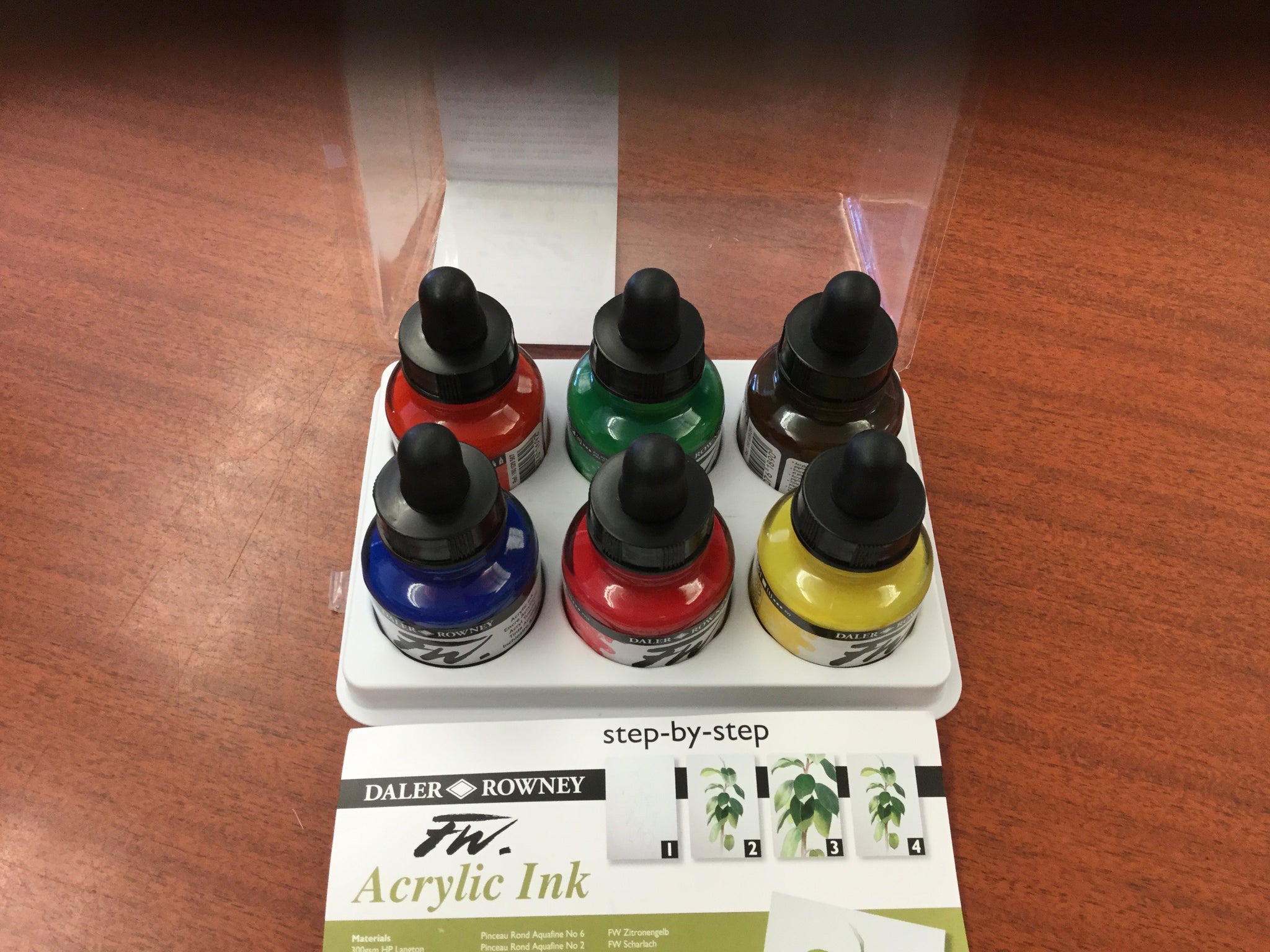 Daler Rowney-FW Acrylic Ink set of 6 1oz.