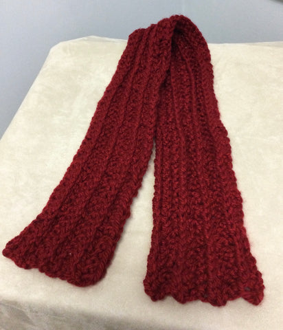 Burgundy scarf JB22-06