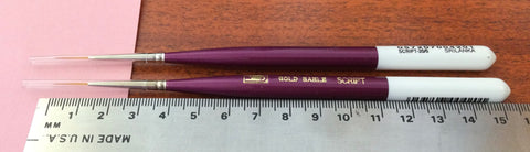 HJ gold sable miniature script Brush