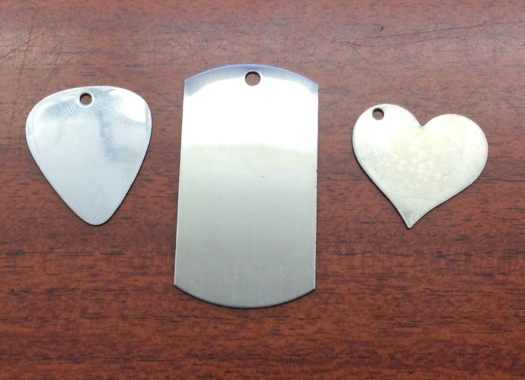 Copper 1” tags with hole