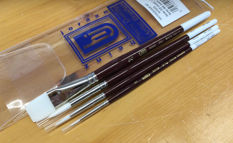 HJ watercolour set of 4 brushes