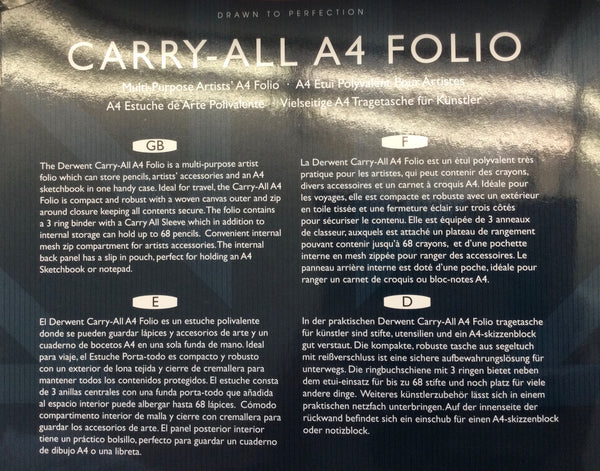 Derwent Carry-All A4 Folio