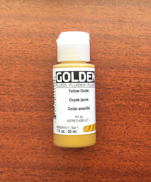 Golden Fluid Acrylics 1oz & 16oz.