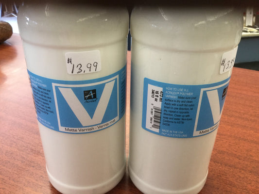 HJ-Acrilex Matte and gloss Varnish 8oz.