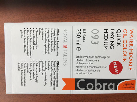 Royal Talens-warmer mixable oil colour quick drying medium 8.5oz.